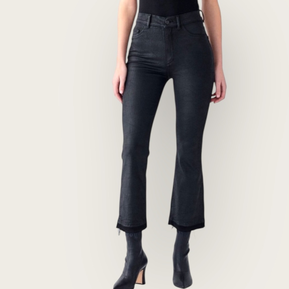 DL1961 Black Cropped Ankle Jeans